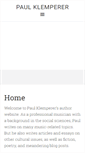 Mobile Screenshot of paulklemperer.com