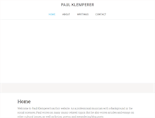 Tablet Screenshot of paulklemperer.com